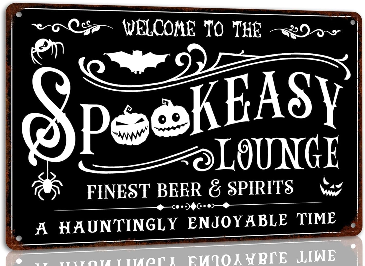 Home Bar Lounge - Spookeasy Horror Lounge Metalen aluminium bord