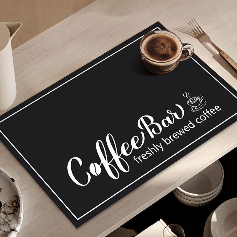 Bar Mat Rubber - VIKAMA “Coffee Bar”-thema koffiemachine-kookplaatmat – antislip,