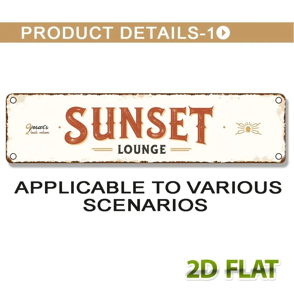 Home Bar Lounge - CIFbuy Aanpasbare 2D Platte Retro 