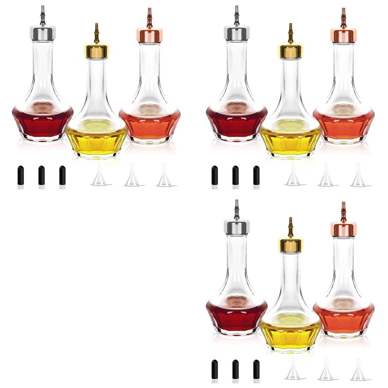 Bitters Bottle Set - Set van 9 bitterflessen van 1,7