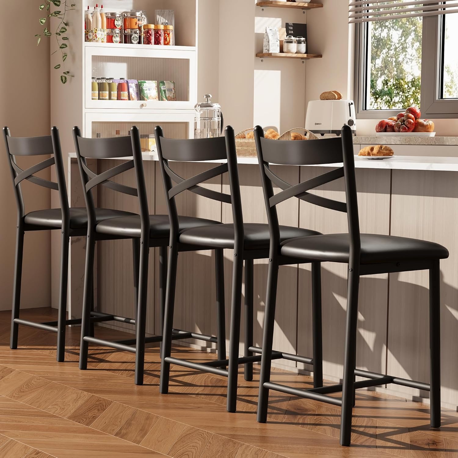 4 stuks 26 inch barstoelen met - Home Bar Lounge recensie en prijs