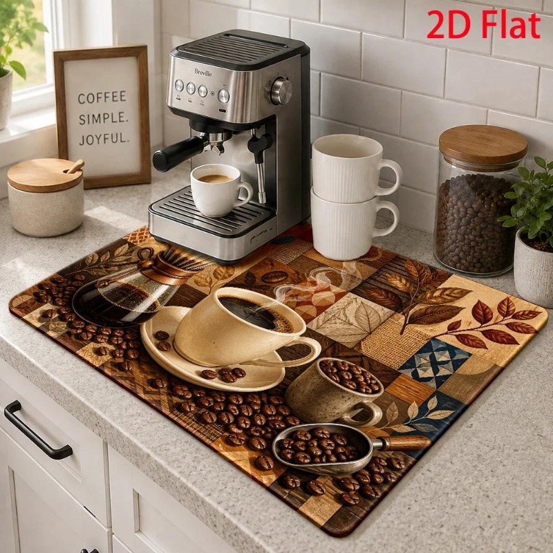 Koffiebarmat Winter Candy Cane - Bar Mat Rubber recensie en prijs
