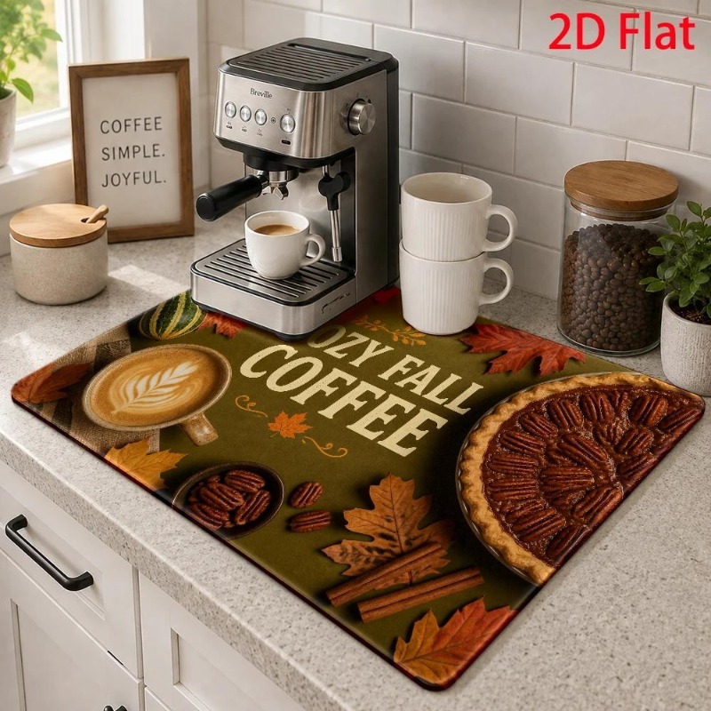 Koffiebarmat Winter Candy Cane - Bar Mat Rubber recensie en prijs